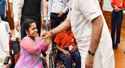 Raksha Bandhan with PM Modi