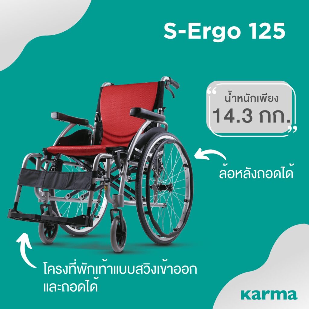 คาร์ม่าวีลแชร์ - Karma wheelchair S-Ergo 125