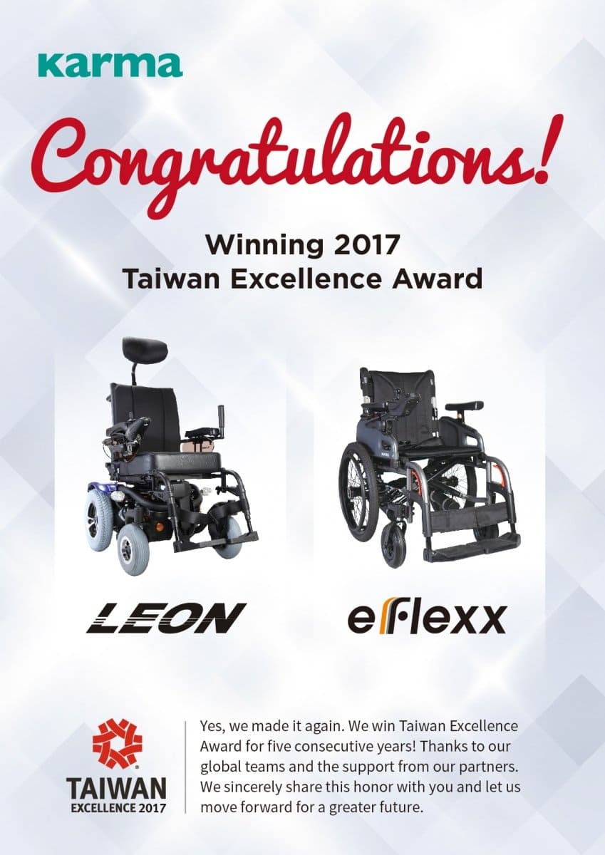 Karma Wins 2017 Taiwan Excellence Award