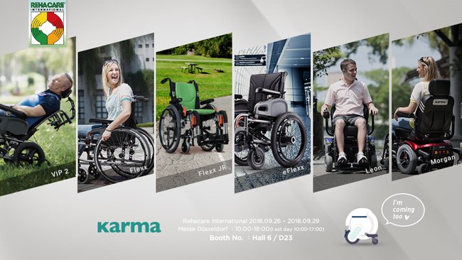 Karma x 2018 Rehacare - The Next Generation of Karma Wheelchair