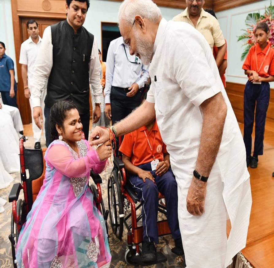 Raksha Bandhan with PM Modi