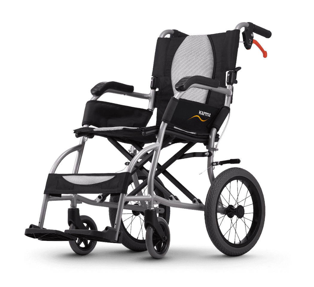 Ergo Lite Ultra Lightweight Folding Transport Wheelchair Karma Medical