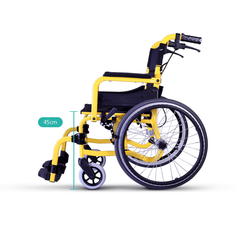 SOMA 215 Ultra Lightweight Compact Wheelchair with Swing Away Footrests