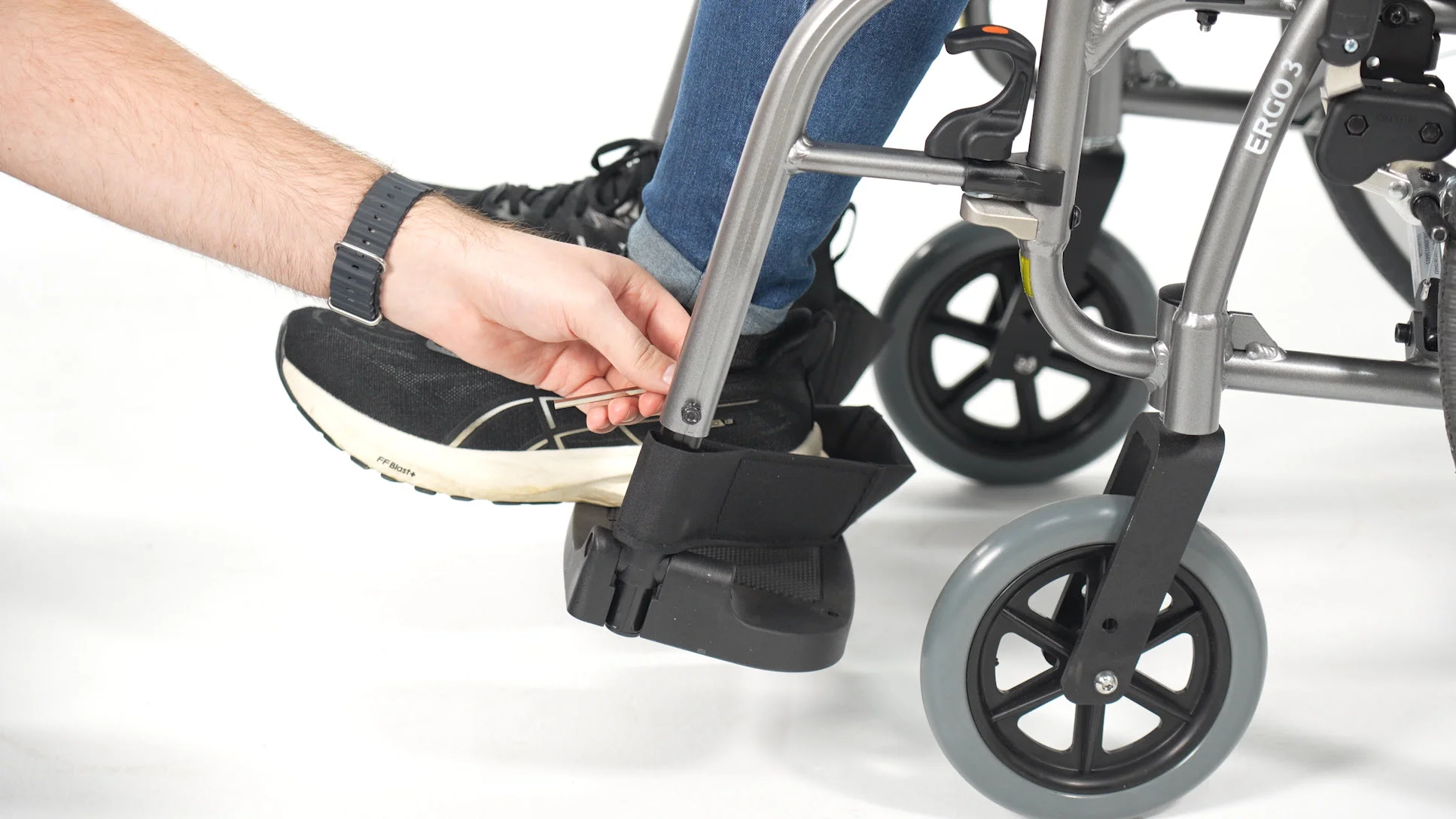 Ergo 3 - How to adjust the height of the Footplate